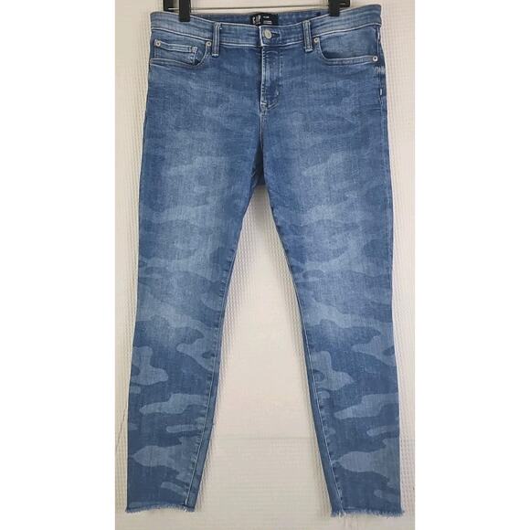 Gap 1969 Jeans Women Size 14/32R Blue Cotton Stretch High Rise Legging Skimmer. - Picture 8 of 14
